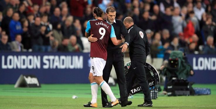 West Ham United striker Andy Carroll