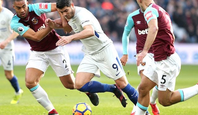 West Ham United defender Winston Reid (left)