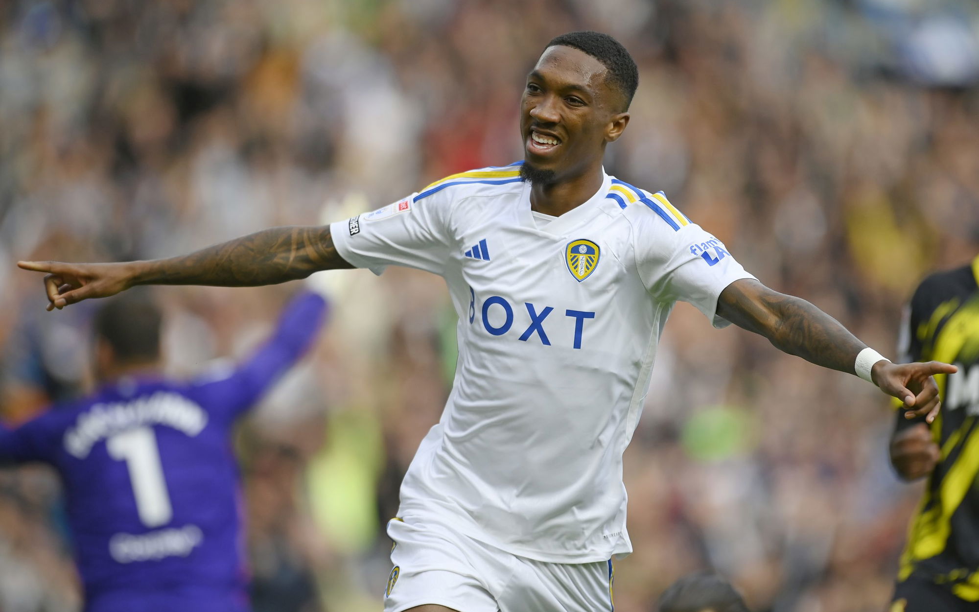 Leeds United’s Jaidon Anthony reacts to major retirement news emerging ...