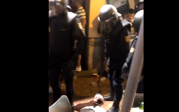 Image for Police trash Celtic bar in an unprovoked attack as Hoops fans sing- video inside