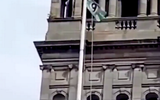 Image for Celtic flag over City Chambers enrages Protestants against discrimination