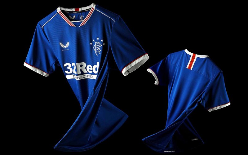 Image for Castore caught out using Umbro labels on Sevco tops!