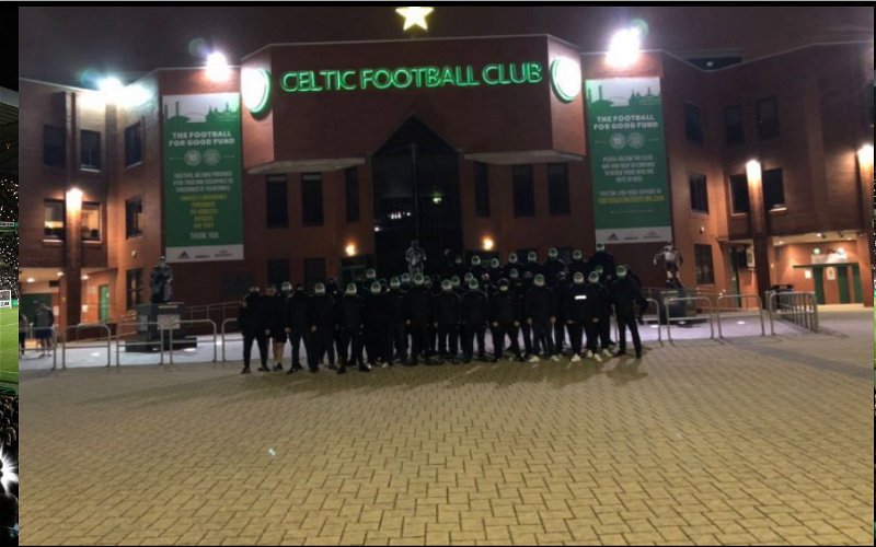 Image for Celtic Ultras assemble at Paradise to a shower of hate