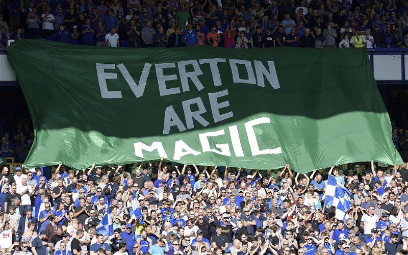Image for Everton fan smashes Newco fan boy’s deluded hooligan banner