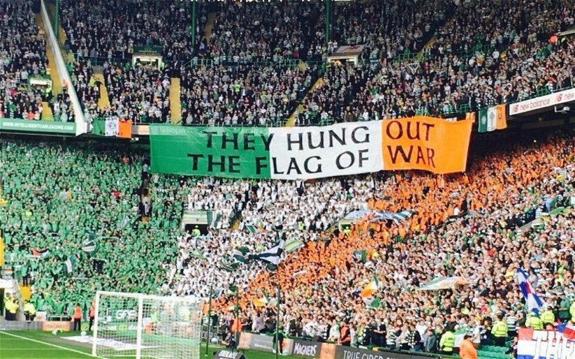 Image for North Curve statement after tifo ban “On Easter Sunday, we go to war under the flag of Ireland”