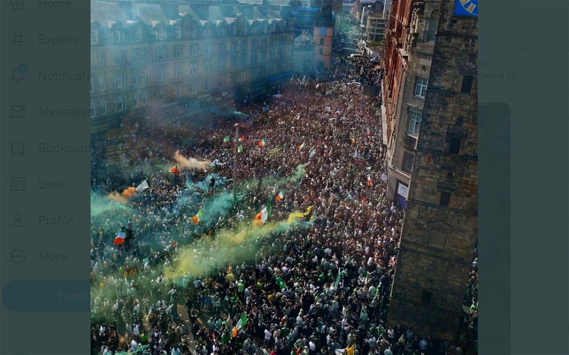 Image for The Sun prints lies about Celtic celebrations with 4 year old footage called out