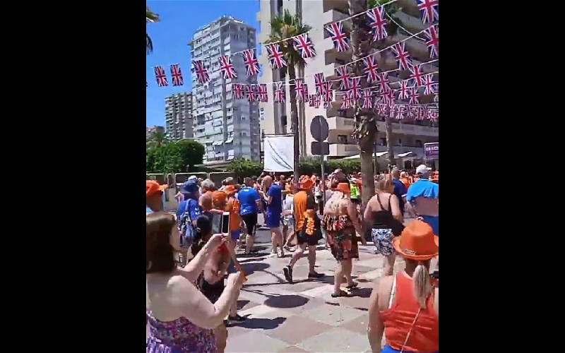 Image for Video: “Follow Follow, FTP and Vatican” Ibrox fans Orange march in Spain spouting sectarian hate.