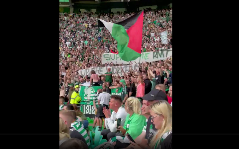Image for RMT Union show love to Green Brigade’s display