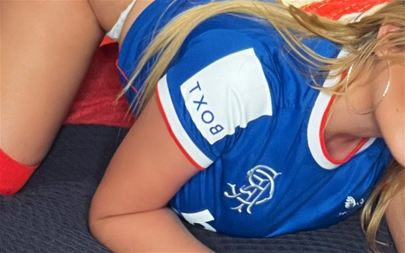 Image for Lana Wolf gets Sevco tat on her breast, wait for the spelling…