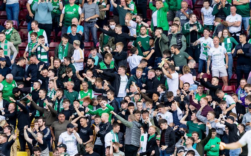 Image for Video: Hibs sing the coronation song as their banner rinses the establishment