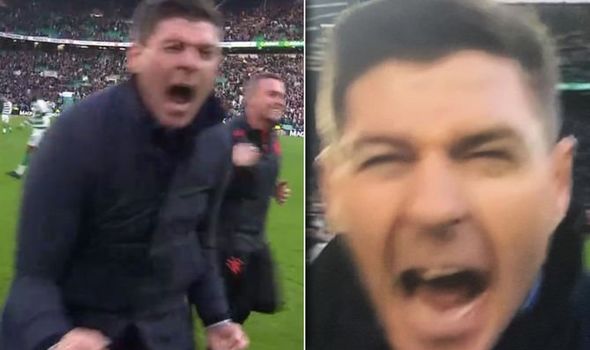 Steven Gerrard has got his back up at media stating that maybe the Englishman's celebrations after winning the last Glasgow Derby has spurred Celtic on after the Winter break.