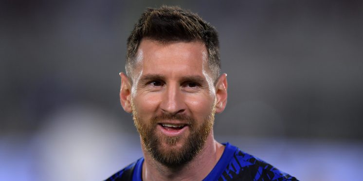 February 24, 2023, Rome, France: Lionel (Leo) MESSI of PSG during the  training of the Paris Saint-Germain team on February 24, 2023 at Parc des  Princes stadium in Paris, France - Photo