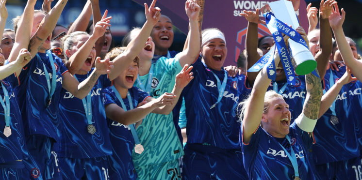 Ashley Lawrence's Chelsea celebrate WSL title with unbeaten season