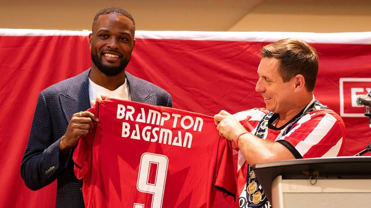 Southampton, Canada striker Cyle Larin presented with Brampton’s Key to the City
