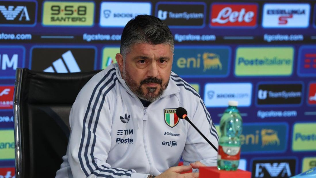 ‘Only someone without blood running through their veins wouldn’t be nervous’ says Italy boss Gattuso