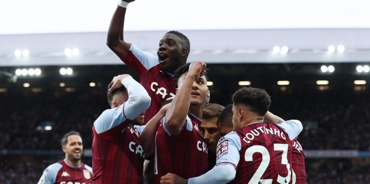 Marvelous Nakamba celebrates with Aston Villa