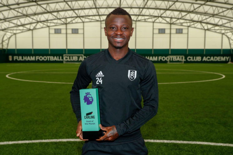 Jean Michael Seri Wins the Carling Goal of the Month Award - August 2018 Luke Walker/Getty Images Sport