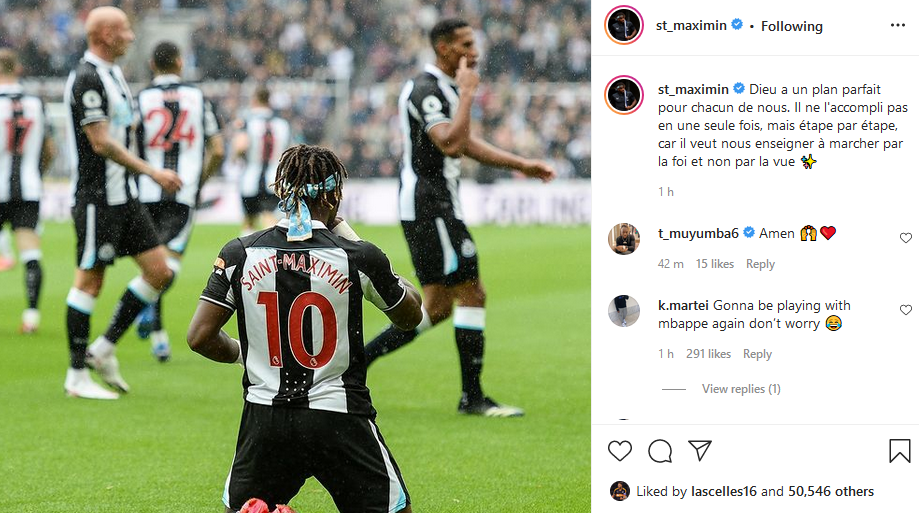 Newcastle's new owners have already answered Allan Saint-Maximin's