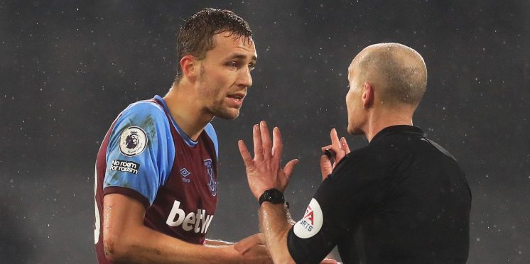 West Ham fans react as Tomas Soucek's red card is ...