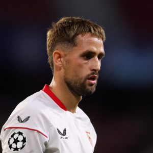Adnan Januzaj in action for Sevilla against Manchester City