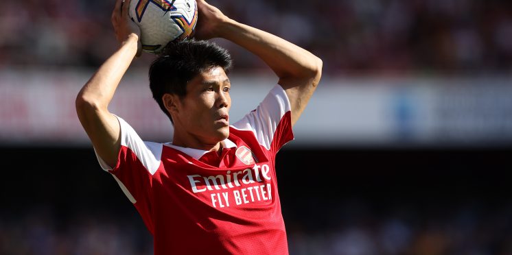 Takehiro Tomiyasu shines at left-back for Arsenal in Europe