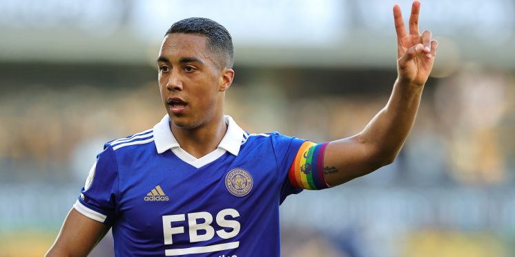 Youri Tielemans in action for Leicester City