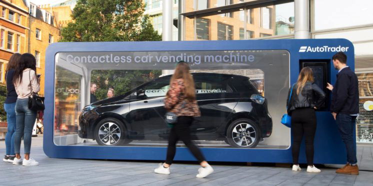 Auto Trader car vending machine, London