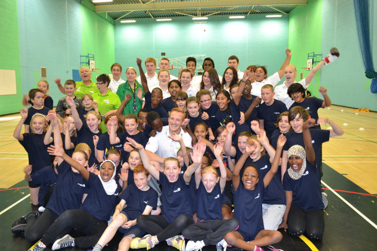 Greg Rutherford Mk Greg Rutherford visits students at MK College - CitiBlog